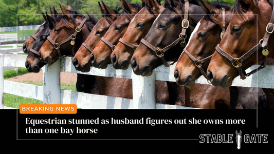 Equestrian stunned as husband figures out she owns more than 1 bay horse