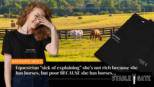 Equestrian “sick of explaining” she’s not rich because she has horses, but p**s poor BECAUSE she has horses… distinct difference