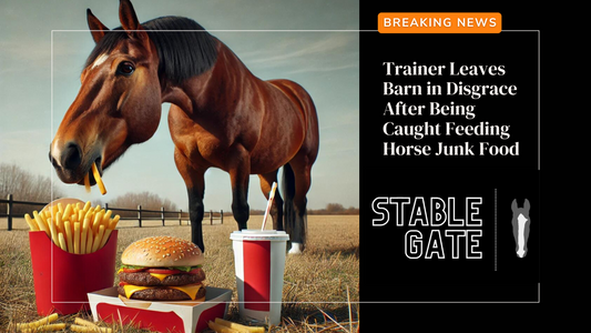Trainer Leaves Barn in Disgrace After Being Caught Feeding Horse Junk Food