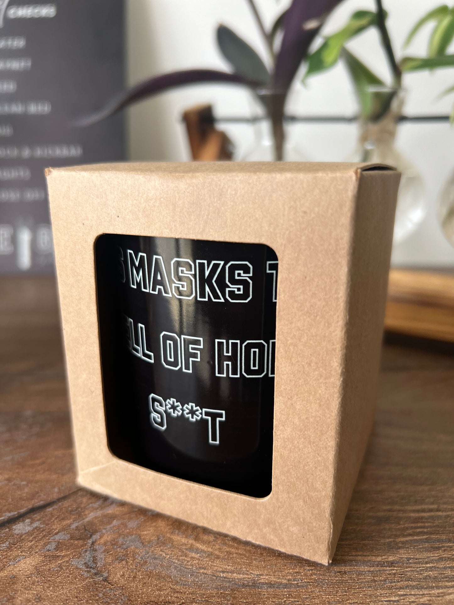 ‘This Masks The Smell Of Horse S**T' 200g Black Candle