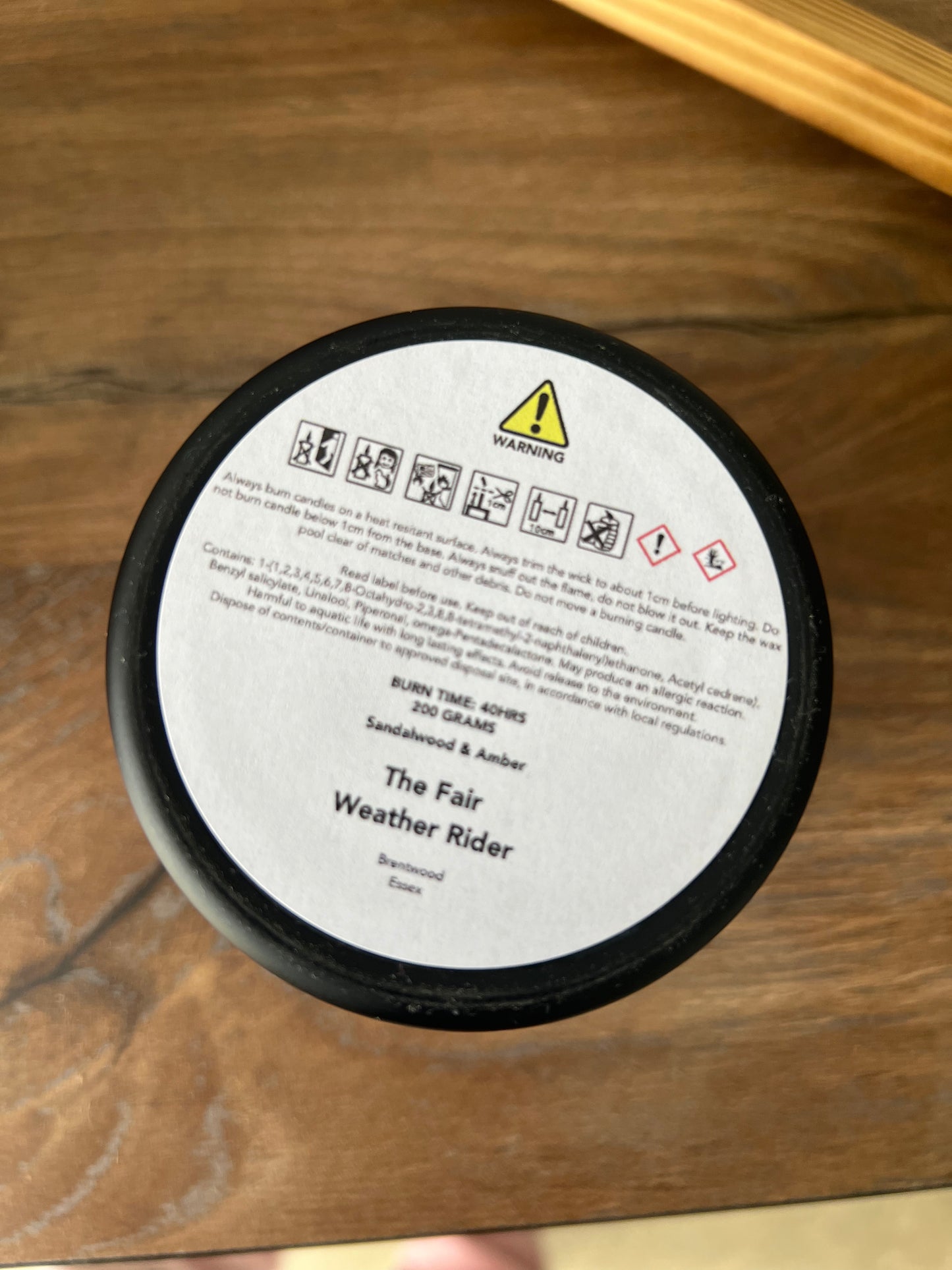 ‘This Masks The Smell Of Horse S**T' 200g Black Candle